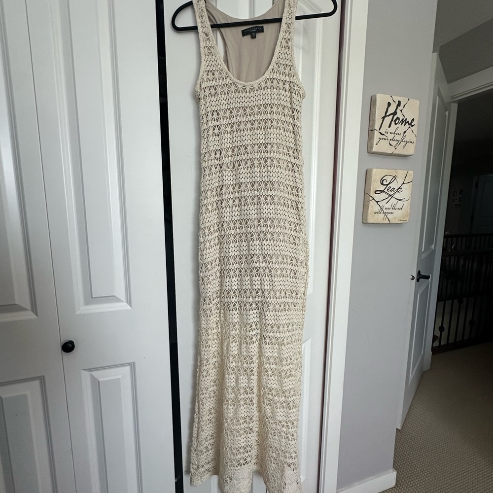 Crochet cotton maxi dress summer